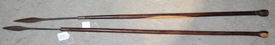 Lot 525 - Two tribal spears