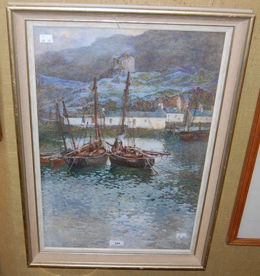 Lot 544 - Kate MaCaulay, Tarbert, Loch Fyne, watercolour,...
