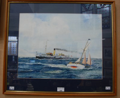 Lot 548 - Robert Barbour, Dutchesse of Fife, watercolour,...