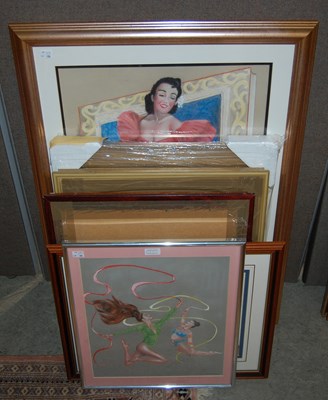 Lot 798A - A group of seven original works by J. F....