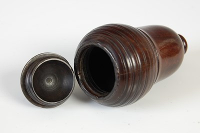 Lot 284 - A novelty treen snuff box in the form of an...