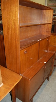 Lot 622 - A mid-century dark wood unit by 'Turnidge of...