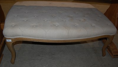 Lot 779 - A contemporary oak rectangular centre stool...