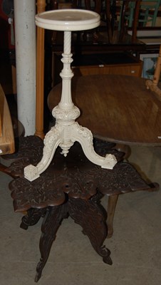 Lot 785 - A white painted occasional table fashioned...