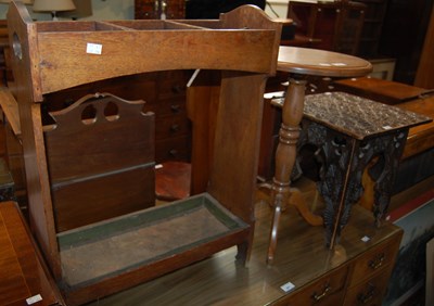 Lot 632 - An early 20th century oak Arts & Crafts three...