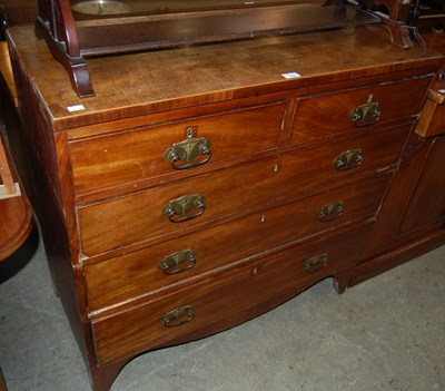Lot 733 - A 20th century mahogany chest of drawers,...