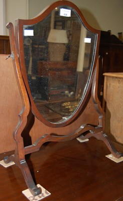 Lot 638 - An early 20th century mahogany shield shaped...