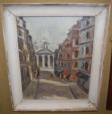 Lot 571A - 20th century Parisian School, Street Scene,...