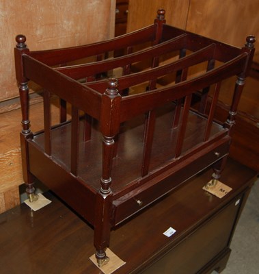 Lot 655 - A reproduction mahogany three division...