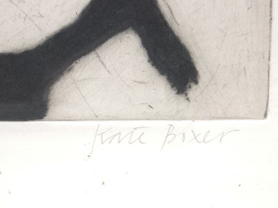 Lot 297 - AR Kate Boxer Goat drypoint and carborundum,...