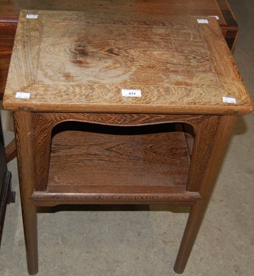 Lot 672 - A Chinese darkwood rectangular two tier...