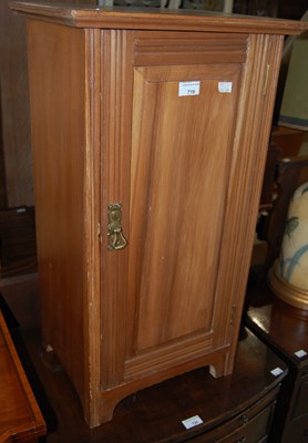 Lot 719 - A late Victorian blondewood pot cupboard
