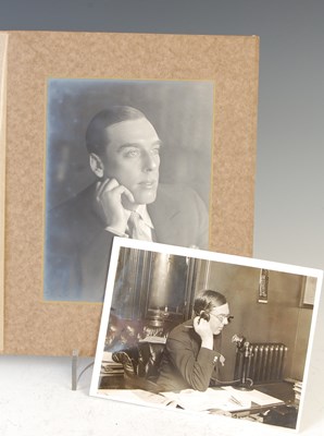 Lot 198 - Two vintage sepia photographs of Douglas Crawford, Foreign Editor, The Daily Mail