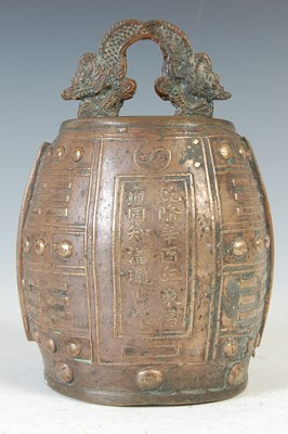 Lot 707 - A Chinese bronze archaic ritual bell, Bianzhong, Qing Dynasty