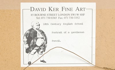 Lot 309 - 18th century English School Portrait of a...