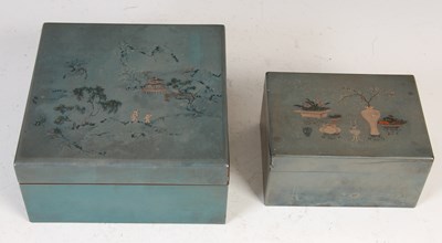 Lot 699 - A collection of Chinese lacquer ware, LING DAI MI & Co. & SHEN SHAO AN LANGKEE, FOOCHOW