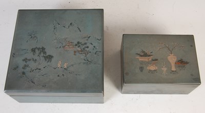 Lot 699 - A collection of Chinese lacquer ware, LING DAI MI & Co. & SHEN SHAO AN LANGKEE, FOOCHOW