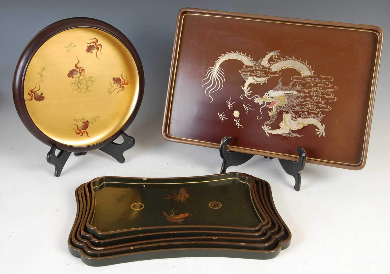 Lot 700 - A collection of Chinese lacquer ware, LING DAI MI & Co. FOOCHOW