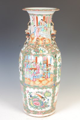 Lot 651 - A Chinese porcelain famille rose canton vase