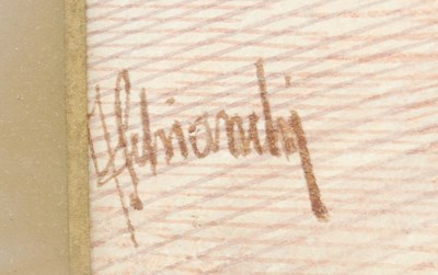 Lot 314 - Federico Schianchi (1858-1919) The Appian Way,...