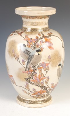 Lot 731 - A Japanese Satsuma pottery vase, early 20th century