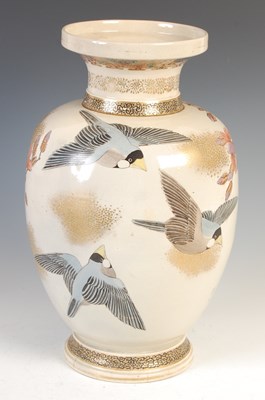 Lot 731 - A Japanese Satsuma pottery vase, early 20th century