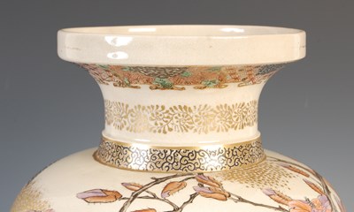 Lot 731 - A Japanese Satsuma pottery vase, early 20th century
