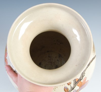 Lot 731 - A Japanese Satsuma pottery vase, early 20th century