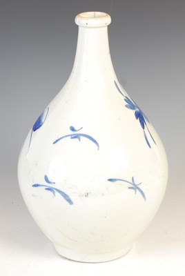 Lot 734 - A Korean blue and white porcelain pear-shaped vase