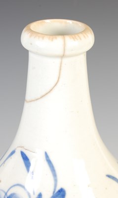 Lot 734 - A Korean blue and white porcelain pear-shaped vase