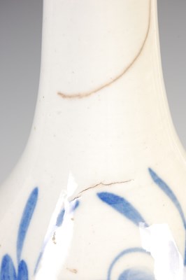 Lot 734 - A Korean blue and white porcelain pear-shaped vase