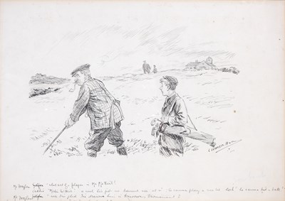 Lot 317 - Leonard Raven-Hill (1867-1942) Golfing...