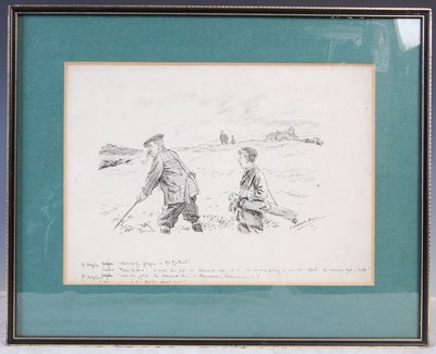 Lot 317 - Leonard Raven-Hill (1867-1942) Golfing...