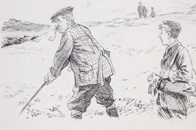 Lot 317 - Leonard Raven-Hill (1867-1942) Golfing...