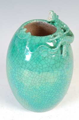 Lot 190A - A Chinese porcelain monochrome crackle glaze...