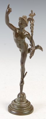 Lot 169 - After Giambologna, a bronze figure of Mercury, late 19th/ early 20th century