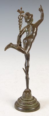 Lot 169 - After Giambologna, a bronze figure of Mercury, late 19th/ early 20th century