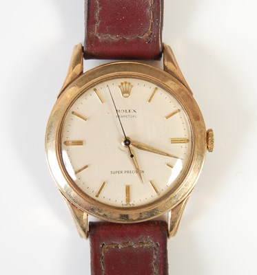 Lot 452 - A vintage gentleman's Rolex Perpetual 9ct gold wristwatch, circa 1960