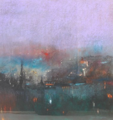 Lot 322 - AR Matthew Draper (b.1973) Nightime landscape...