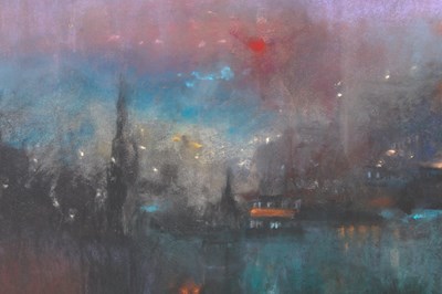 Lot 322 - AR Matthew Draper (b.1973) Nightime landscape...