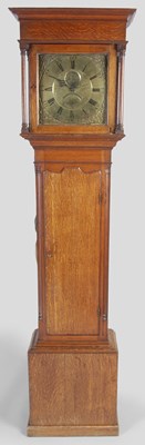 Lot 1 - A late 18th/ early 19th century oak longcase...