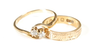 Lot 492 - A Victorian 18ct gold wedding ring