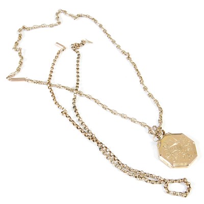 Lot 460 - A 9ct gold necklace