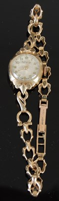 Lot 451 - A 9ct gold cased ladies Rotary bracelet watch