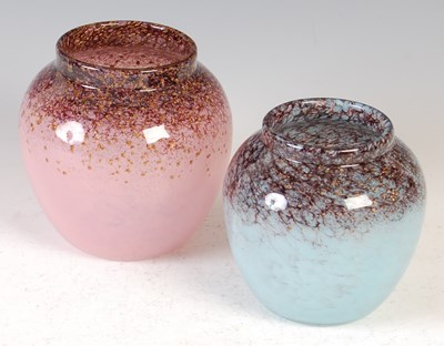 Lot 581 - Two Monart vases, both shape A