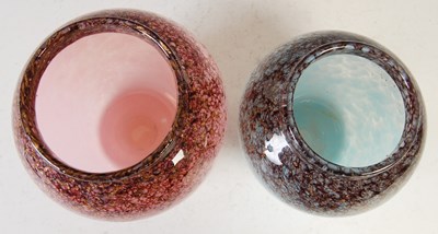 Lot 581 - Two Monart vases, both shape A