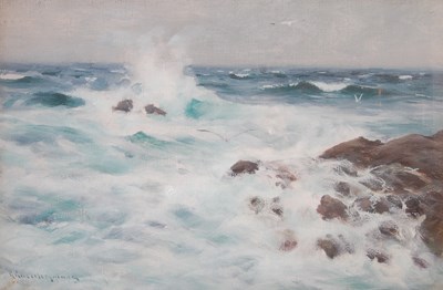 Lot 334 - Robert Russell Macnee RGI (1880-1952) Seascape...