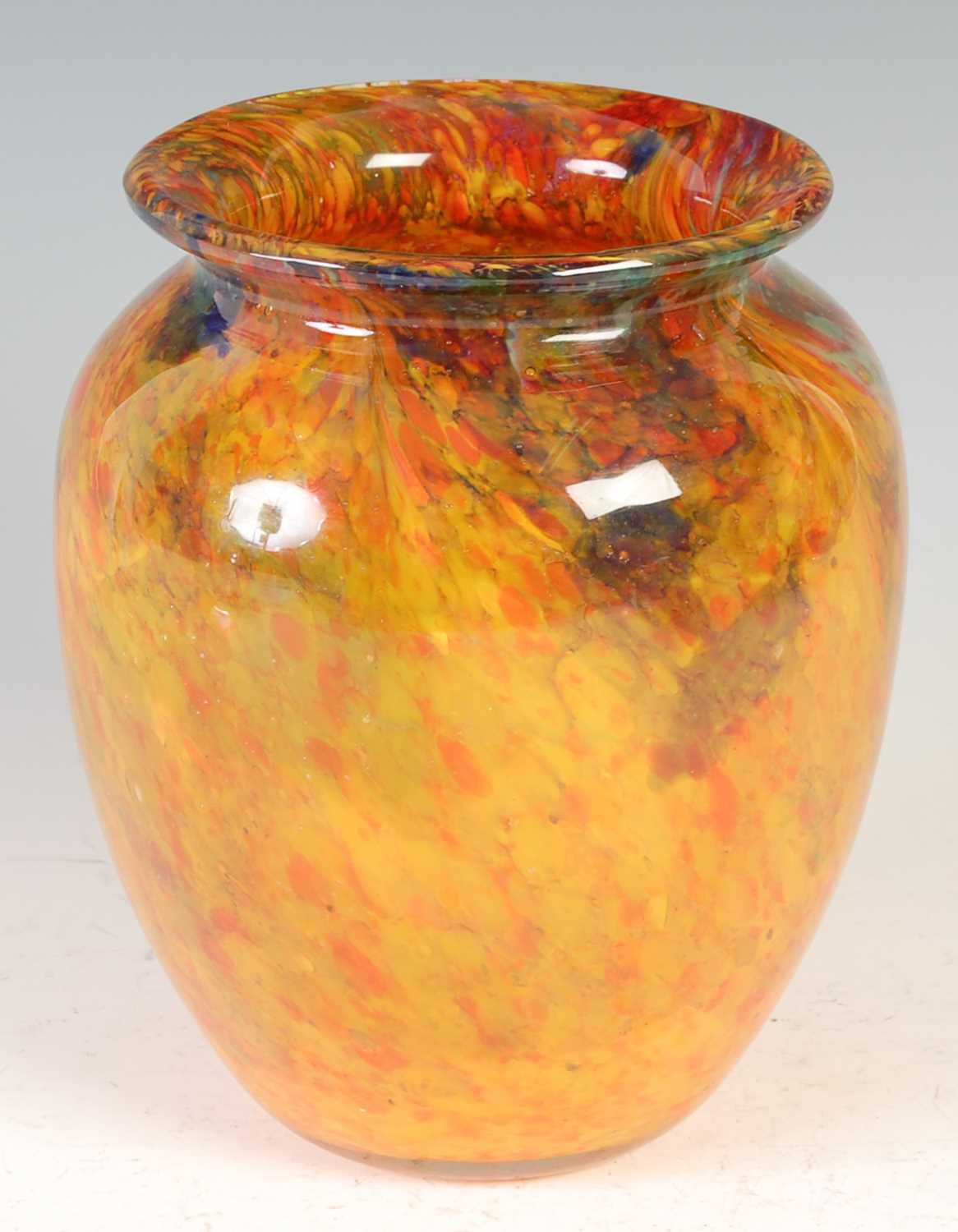 Lot 565 - A Monart vase, shape HF