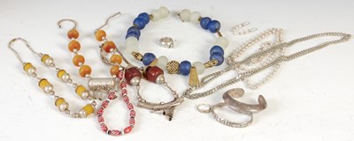 Lot 486 - A collection of assorted African Ethnic and Syrian jewellery