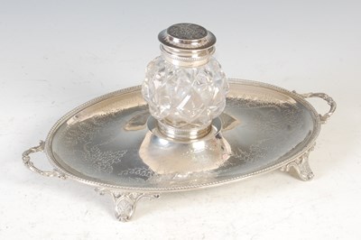 Lot 419 - A Victorian silver inkstand, London, 1872